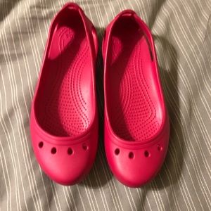 Hot Pink Crocs Size 7